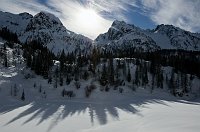 Salita con ciaspole da Carona al Rifugio Calvi con tanta neve (4 gennaio 2009)  - FOTOGALLERY